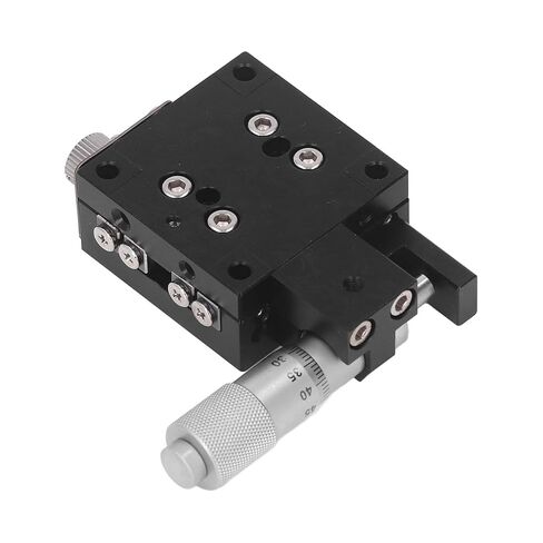 Precision Linear Stage Manual Translation Platform 40x40mm Sliding Table X Axis Displacement for Optical Instruments Laboratory Equipment Aluminum Alloy Black Anodized in Saudi Arabia