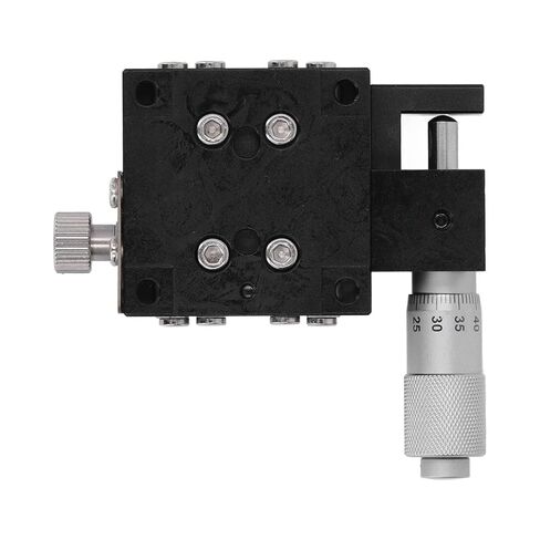 Precision Linear Stage Manual Translation Platform 40x40mm Sliding Table X Axis Displacement for Optical Instruments Laboratory Equipment Aluminum Alloy Black Anodized in Saudi Arabia