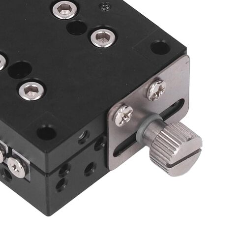 Precision Linear Stage Manual Translation Platform 40x40mm Sliding Table X Axis Displacement for Optical Instruments Laboratory Equipment Aluminum Alloy Black Anodized in Saudi Arabia