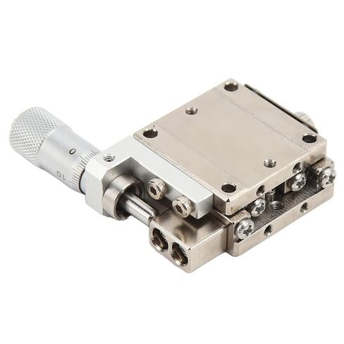 Linear Stage Translation Platform Sliding Table Manual Displacement Stage with 25x25mm Micrometer Knob High Precision SUS440C Material for Optical Instruments Mechanical Eq in Saudi Arabia