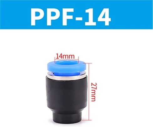 1pcs Pneumatic Connector Quick Plug Plastic Plug Pipe Plug PP PPF 4mm 6mm 8mm 10mm 12mm 14mm 16MM Air Hose Sealing Connector(PPF-14) in Saudi Arabia