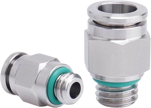 10 قطع 304 من الفولاذ المقاوم للصدأ PC موصل سريع هوائي G Thread M5 1/8 "1/4" 3/8 "1/2" أنبوب خيط قياسي بريطاني موصل غاز الماء (PC10-G03، 10 قطع) in Kuwait