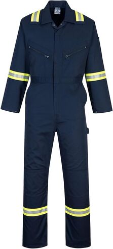 Portwest F128 Iona Xtra Reflective Coverall Navy, Large in Kuwait