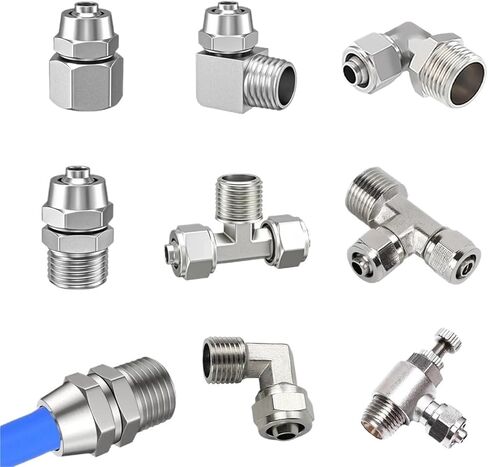 1 قطعة KPC KPCF KPD KSL هوائي سريع تشديد الأنابيب المشتركة خرطوم بولي يوريثان 4 6 8 10 12 مللي متر خيط الأنابيب القياسية البريطانية 1/8 "1/4" وصلة نحاسية (KPL (دوران 360) ، 10 مللي متر_1/4 بوصة in Kuwait