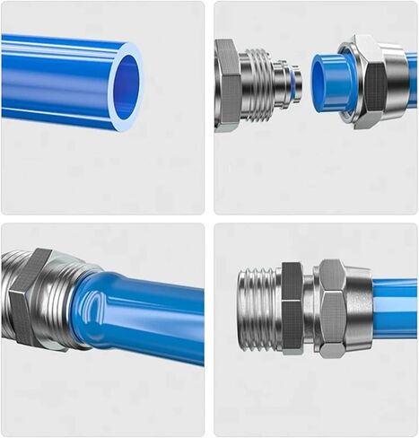 1 قطعة KPC KPCF KPD KSL هوائي سريع تشديد الأنابيب المشتركة خرطوم بولي يوريثان 4 6 8 10 12 مللي متر خيط الأنابيب القياسية البريطانية 1/8 "1/4" وصلة نحاسية (KPL (دوران 360) ، 10 مللي متر_1/4 بوصة in Kuwait