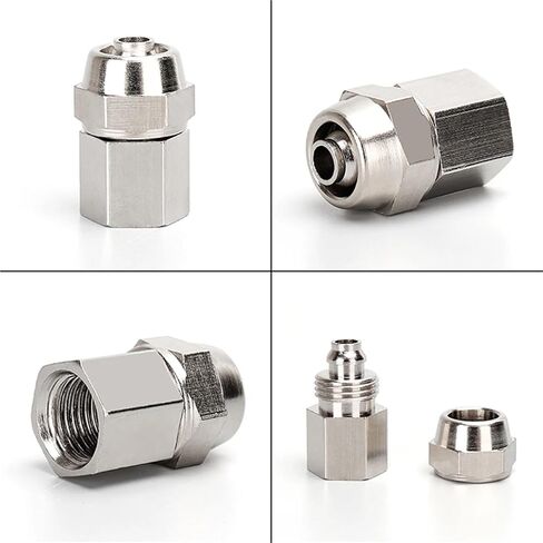 1 قطعة KPC KPCF KPD KSL هوائي سريع تشديد الأنابيب المشتركة خرطوم بولي يوريثان 4 6 8 10 12 مللي متر خيط الأنابيب القياسية البريطانية 1/8 "1/4" وصلة نحاسية (KPL (دوران 360) ، 10 مللي متر_1/4 بوصة in Kuwait