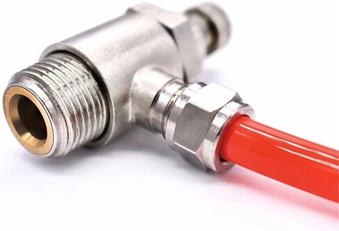 1 قطعة KPC KPCF KPD KSL هوائي سريع تشديد الأنابيب المشتركة خرطوم بولي يوريثان 4 6 8 10 12 مللي متر خيط الأنابيب القياسية البريطانية 1/8 "1/4" وصلة نحاسية (KPL (دوران 360) ، 10 مللي متر_1/4 بوصة in Kuwait