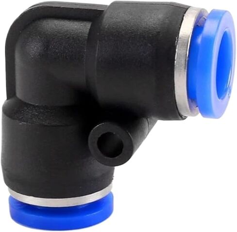 20/100/500pcs Pneumatic Fittings PV series 4 6 8 10 12MM OD L Type Flow Speed Tube Plastic Quick Degree Elbow Air Connectors(PV-10,1000 PCS) in Saudi Arabia
