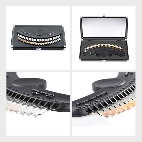 27 لون دليل الظل تبييض لوحة الرسم البياني الظل مع مرآة تبييض الأسنان الخزف مقارنة الألوان in Kuwait