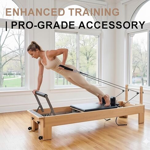 Heavy Duty Pilates Reformer Replacement Rope, 8mm Thick Nylon Cord with Stainless Steel Snap Hook, 110" Universal Length, Durable Low-Wear Cable for Pilates Reformer Machines in Saudi Arabia