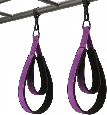 قطعتان من حزام البيلاتس، حزام يوجا مزدوج الحلقة مع بطانة سميكة مريحة وحلقات متينة على شكل حرف D لصالة الألعاب الرياضية المنزلية والبيلاتس وتمارين اليوجا in Kuwait