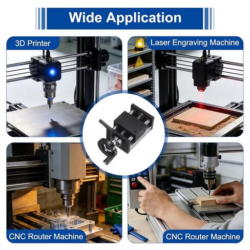 uxcell 100mm Effective Stroke Length Manual Sliding Table, Double Optical Axis Slide Rail, Acme Thread TR12X5, 12mm Diameter 4mm Pitch, 1 Start, Moved 4mm/Cycle, for CNC Machine in Kuwait