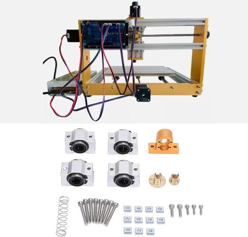 Z Axes Slide Table Mount Kit, Drawer Track Guide Kit for 3018 Plus Engraving Machine Stable, Adjustable Z Axis Mounting System Secure Mounting Platform Smooth Motion Easy Installation, Compatibility in Kuwait