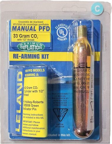 Leland 840AMU-Manual, 33 Gram CO2, 1/2", Inflatable PFD Rearming Kit in Saudi Arabia