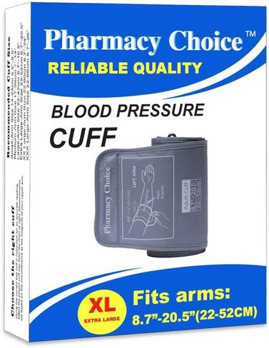 Extra Large Blood Pressure Cuff, Compatible with Most Monitors, ARM Blood Pressure Replacement Cuff with 8 Connectors,Adult Cuff (8.7"-20.5") in Kuwait