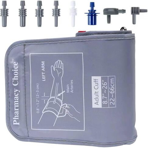 3XL Blood Pressure Cuff, Adult Cuff, Compatible with Most Monitors, ARM Blood Pressure Replacement Cuff with 8 Connectors(3XL) in Kuwait