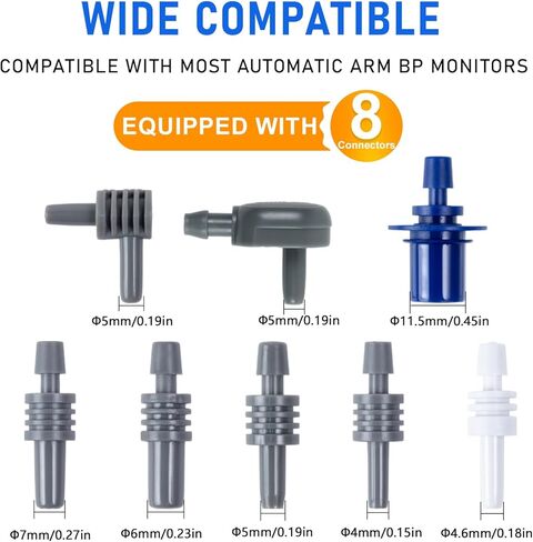 3XL Blood Pressure Cuff, Adult Cuff, Compatible with Most Monitors, ARM Blood Pressure Replacement Cuff with 8 Connectors(3XL) in Kuwait