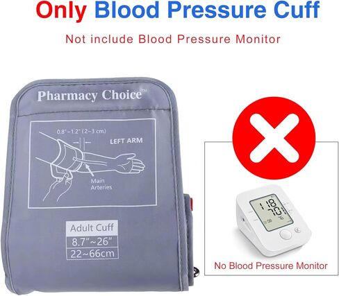 3XL Blood Pressure Cuff, Adult Cuff, Compatible with Most Monitors, ARM Blood Pressure Replacement Cuff with 8 Connectors(3XL) in Kuwait