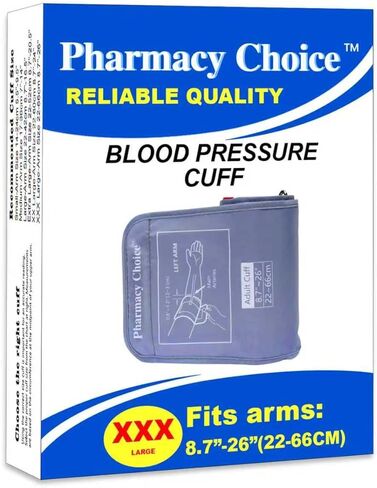 3XL Blood Pressure Cuff, Adult Cuff, Compatible with Most Monitors, ARM Blood Pressure Replacement Cuff with 8 Connectors(3XL) in Kuwait