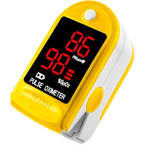 Dagamma Finger Pulse Oximeter DP100 in Yellow - the Authentic Pulse Oximeter for Sports and Aviation use in Kuwait
