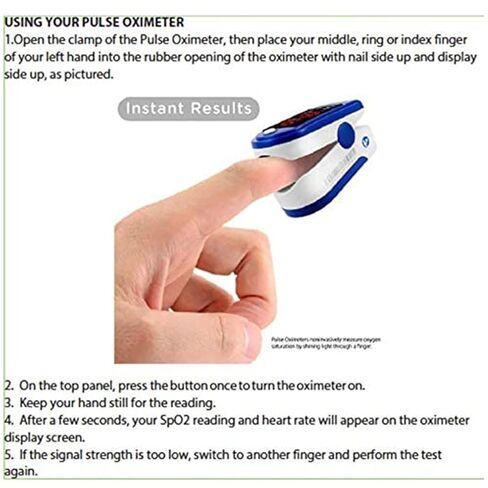 Dagamma Finger Pulse Oximeter DP100 in Yellow - the Authentic Pulse Oximeter for Sports and Aviation use in Kuwait