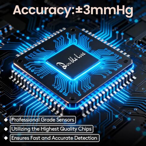 Wrist Blood Pressure Monitor for Home Use - Upgraded Large LED Screen, Dual User 240 Memories with Carrying Case, Voice Broadcast, Adjustable bp Cuff (13.5-19.5cm) - Black in Kuwait