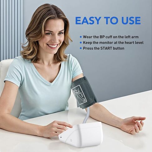 جهاز قياس ضغط الدم، جهاز قياس ضغط الدم من ماجوجا للاستخدام المنزلي، جهاز ضغط الدم الرقمي التلقائي للذراع العلوي مع سوار ضغط الدم، مستخدمان in Kuwait