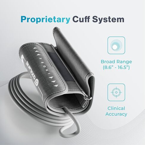 جهاز قياس ضغط الدم بالضغط XS Pro بتقنية البلوتوث، سوار BP للذراع العلوي 22-42 سم، ضغط الدم الانقباضي/الانبساطي الرقمي التلقائي الدقيق، شاشة كبيرة، تطبيق جوال متوافق مع أجهزة iOS وAndroid in Saudi Arabia