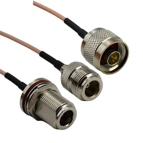 RG316 L16 N ذكر إلى أنثى الحاجز Conncetor ضفيرة كابل الكابلات المحورية البلوز تجعيد 1 قطعة (نوع 6,200 سنتيمتر) in Kuwait