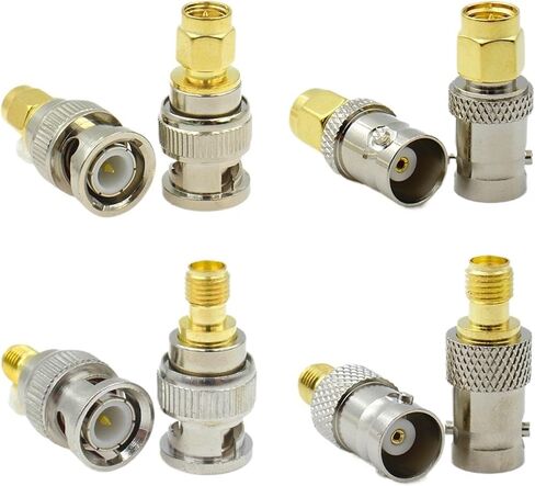 موصل Q9 BNC ذكر أنثى إلى SMA ذكر أنثى محول (نوع 3,10PCS) in Kuwait