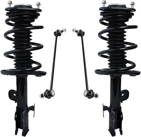 Detroit Axle - Sway Struts Front 4pc Sway Bars لعام 2012-2015 Honda Civic ، Struts & Coil Spring Sway Bar Links 2013 2014 Resembension Kit Quick install struts shruts assembly in Saudi Arabia