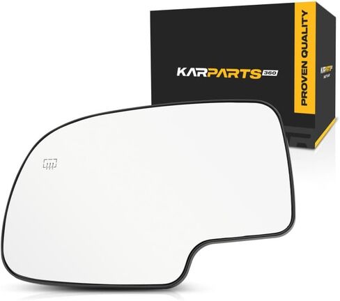 ل Chevy Tahoe 2000 01 02 03 04 05 2006 Mirror Glass Driver Side | ساخنة | شقة | مع لوحة الدعم | جميع أنواع الكابينة | استبدال 88986362 | GM1324108 in Kuwait