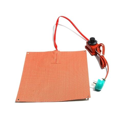 ترموستات ميكانيكي قابل للتعديل مع لوحة تسخين من السيليكون - 20-100 وات، 30-150 درجة مئوية، متعدد (بدون ترموستات، 12 فولت - 60 × 60 مم) in Kuwait