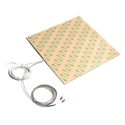 High-Performance Polyimide Heating Pad for 3D Printers - 20W to 100W, with K Thermocouple(Without,12V-50W 80x80mm) in Saudi Arabia