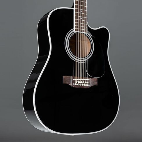 Takamine Legacy JEF381SC Dreadnought 12-string Acoustic-electric Guitar - Black in Kuwait