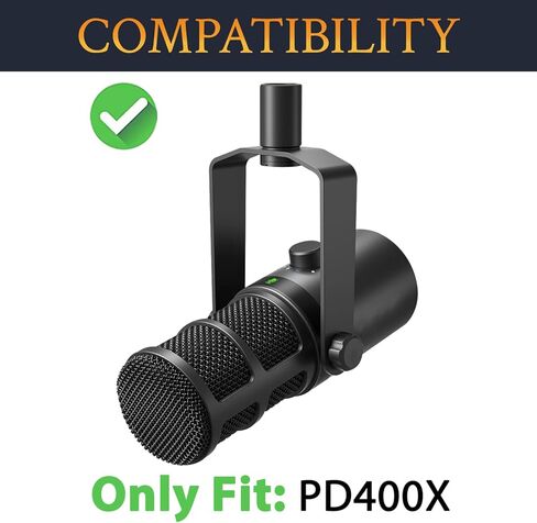 SOULWIT 2Pcs Microphones Pop Filter for MAONO PD400X Dynamic, Protective Mic Cover Windscreen Foam - Black in Saudi Arabia