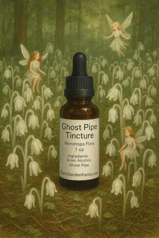 Ghost Pipe Tincture 4pipe/Ounce Extra Strength Strong Monotropa Flora, 1/2 oz, Fairy Garden Farms in Saudi Arabia
