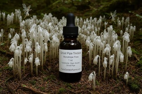 Ghost Pipe Tincture 4pipe/Ounce Extra Strength Strong Monotropa Flora, 1/2 oz, Fairy Garden Farms in Saudi Arabia