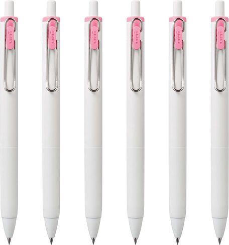 Uniball One Retractable Gel Pens, 0.5mm Micro Point, Light Pink Ink, 6 Count in Saudi Arabia