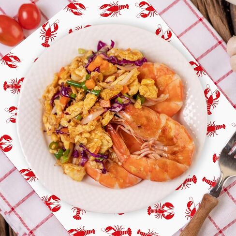 jarThenaAMCS 150 قطعة من ورق الشمع جراد البحر ديلي التفاف جراد البحر الأحمر مقاوم للماء بطانات سلة مقاومة للزيت للطعام ساندويتش نزهة المطبخ الصيف عطلة الشواء حفلة عيد ميلاد لوازم in Kuwait