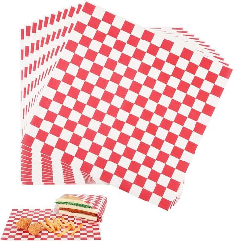 200 Pcs Deli Wax Paper Sheets for Food 12x12 Inch Sandwich Paper Wraps Sheets Grease Resistant Basket Liners for BBQ, Picnic, Party in Kuwait