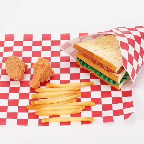 200 Pcs Deli Wax Paper Sheets for Food 12x12 Inch Sandwich Paper Wraps Sheets Grease Resistant Basket Liners for BBQ, Picnic, Party in Kuwait