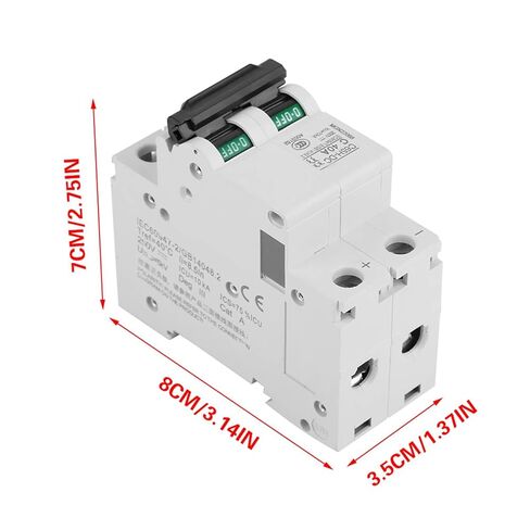2P 250V Low Voltage DC Miniature Circuit Breaker for Solar Panels Grid System Solar Panels Protector (40A) in Saudi Arabia