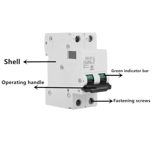 2P 250V Low Voltage DC Miniature Circuit Breaker for Solar Panels Grid System Solar Panels Protector (40A) in Saudi Arabia