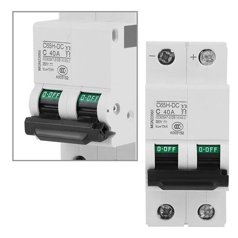2P 250V Low Voltage DC Miniature Circuit Breaker for Solar Panels Grid System Solar Panels Protector (40A) in Saudi Arabia