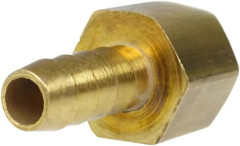 موصل نحاسي صلب للضاغط 221EEE - للمكونات الهيدروليكية والهوائية والمضخات ومعدات السباكة الجزء 221EEE-5Pack - قضيب خرطوم بديل - 3/8 بوصة × 3/8 بوصة خرطوم بار × محول أنثى 5 عبوات باللون الأصفر in Kuwait