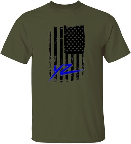 Yamaha Yz American Flag USA T-Shirt in Kuwait