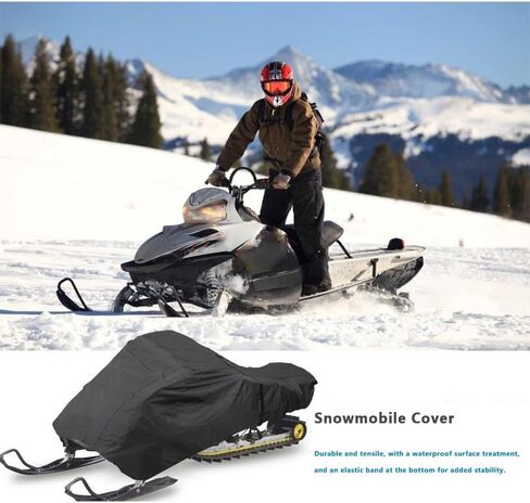 Snowmobile Cover for Skidoo MXZ 600 2000-2025, Heavy Duty Oxford Universal Trailerable Snowmobile Storage Cover, Waterproof All Weather Protection Outdoor Snowsled in Saudi Arabia