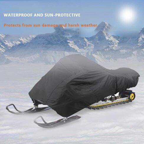 Snowmobile Cover for Skidoo MXZ 600 2000-2025, Heavy Duty Oxford Universal Trailerable Snowmobile Storage Cover, Waterproof All Weather Protection Outdoor Snowsled in Saudi Arabia
