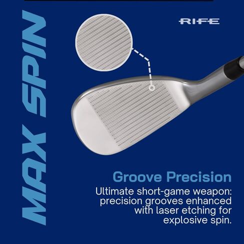 Rife Golf RX7 LW 60 درجة إسفين لوب حديد للرجال الطول القياسي لليد اليمنى عمود فولاذي إسفين فليكس in Kuwait